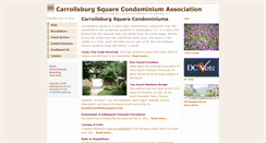 Desktop Screenshot of carrollsburgsquare.org
