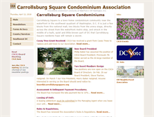 Tablet Screenshot of carrollsburgsquare.org